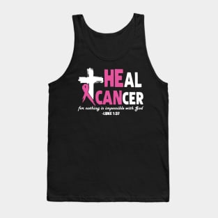 Heal Cancer God Jesus Cross Tank Top